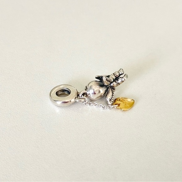 Pandora Shine Cupid And You Two Tone Angel Cherub Dangle Bead Charm - Picture 7 of 7